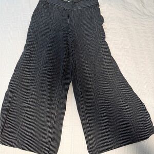 Max Studio Monochrome Striped Wide Leg Pants